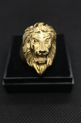 Bague tête de lion