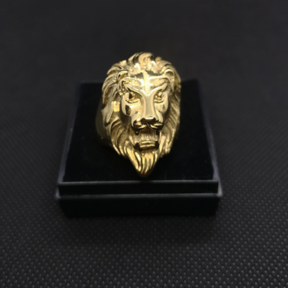 Bague tête de lion